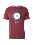 Ben Sherman Bluser & t-shirts 'Signature Target'  vinrød / sort / hvid