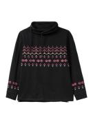 SHEEGO Sweatshirt  pudder / eosin / sort / hvid