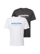 JACK & JONES Bluser & t-shirts 'JJALVIS'  creme / antracit / hvid