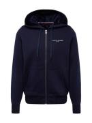 TOMMY HILFIGER Sweatjakke  navy / hvid