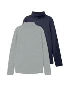 NAME IT Shirts 'Viggo'  navy / grå-meleret