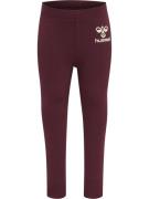 Hummel Leggings 'Maule'  vinrød / hvid