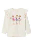 NAME IT Bluser & t-shirts 'TUT'  creme / brun / lavendel / pink