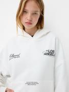 Bershka Sweatshirt  sort / hvid