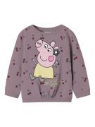 NAME IT Sweatshirt 'NMFDAMMA PEPPA'  lysegul / lysviolet / lyserød / m...