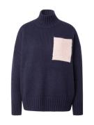 HUGO Pullover 'Scuple'  mørkeblå / pastelpink