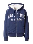 Abercrombie & Fitch Sweatjakke  navy / hvid