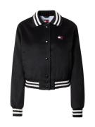 Tommy Jeans Overgangsjakke  sort / hvid