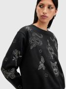 AllSaints Sweatshirt 'PIPPA'  sort / hvid