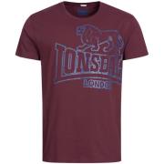 LONSDALE Bluser & t-shirts 'Langsett'  blå / mørkerød