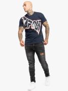 Tapout Bluser & t-shirts 'BERNARDINO'  navy / blodrød / hvid