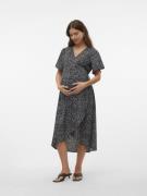 Vero Moda Maternity Kjole 'VMMLiza'  sort / hvid