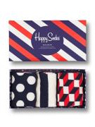 Happy Socks Sokker '3-Pack Navy Socks Gift Set'  blandingsfarvet