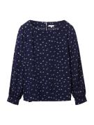 TOM TAILOR Bluse  navy / hvid