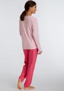 VIVANCE Pyjamas  pink / hvid