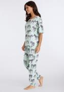 VIVANCE Pyjamas 'Dreams '  mint / sort / hvid