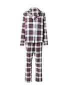 Hunkemöller Pyjamas  mørkeblå / rød / sort / offwhite