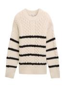 TOM TAILOR DENIM Pullover  creme / sort