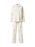 Lauren Ralph Lauren Pyjamas  beige / pastelgrøn / lyserød / hvid