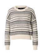 VERO MODA Pullover 'VMAMAZING'  ecru / sort