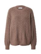 HOLLISTER Pullover 'COZY CABLE CREW'  brun