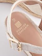 Next Espadrillaer 'Forever Comfort'  ecru / sort