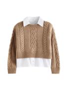 Next Pullover  beige / hvid