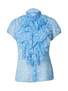 SAINT TROPEZ Bluse 'Lilja'  azur / hvid