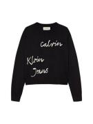 Calvin Klein Jeans Pullover  sort / hvid