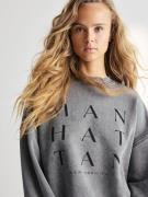 Next Sweatshirt 'Manhattan'  grå / sort