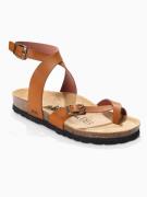 Bayton Sandaler med rem 'Swan'  cognac / sort