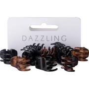 Dazzling Hår 10-pack Mini Hair Clips Mixed Colours