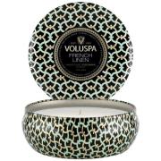 Voluspa French Linen 3-Wick Tin Candle 40h