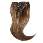 Rapunzel of Sweden Clip-on set 7 pieces 40 cm Hazelnut Caramel Ba