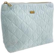 PIPOL BAZAAR Triangle Cosmetic Bag Quilted Light Blue