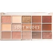 MUA Makeup Academy Eyeshadow Palette 15 Shades Soft Nudes