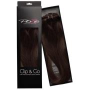 Poze Hairextensions Poze Clip&Go Löshår Äkta 2B Dark Espresso 7 d