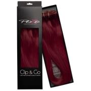 Poze Hairextensions Poze Clip&Go Löshår Äkta 5RV Red Passion 7 de