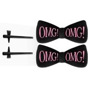 OMG! Double Dare Hair Up Bow Pin Black