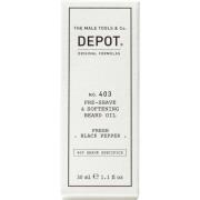 DEPOT MALE TOOLS No. 403 Pre-Shave & Soft. Beard Oil Fresh Black
