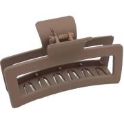 By Lyko Rectangular Rubber Claw XL Brown