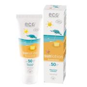 Eco Cosmetics Sollotion Neutral SPF 50 Sheasmör & Nattljus 125 ml