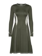 Sue Dress Wood Wood Khaki