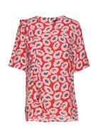 Blouse With Diagonale Frill Park Lane Patterned