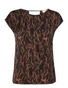 Recycled Polyester Blouse Ss Rosemunde Brown