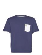 Contrast Pocket T-Shirt Lyle & Scott Blue