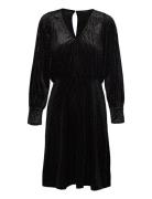 Slfvaria Ls Short Dress Ex Selected Femme Black