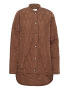 Kashalby Quilted Coat Kaffe Brown