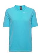 Lady Running Airstream Outwear Shirt Short Sleeve UYN Blue