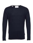 Slhrome Ls Knit Crew Neck Selected Homme Navy